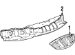 1998 Lincoln Town Car Grille Diagram - XW1Z-8200-BA