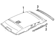 Mercury Tracer Sun Visor Diagram - F6CZ5404104AAA