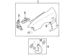 1995 Ford Aspire Fender Diagram - F4BZ16005A