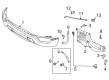 2022 Ford F-150 Bumper Diagram - ML3Z-17757-BPTM