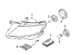 Lincoln MKX Headlight Diagram - BA1Z-13008-L