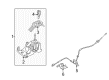 2008 Ford Taurus X Shift Cable Diagram - 8G1Z-7E395-C