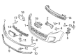 Ford Edge Bumper Diagram - BT4Z-17D957-APTM