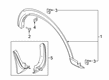 Ford Explorer Mud Flaps Diagram - LB5Z-16A550-AA