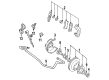 1992 Ford F-250 Brake Backing Plate Diagram - EOTZ-2K004-F