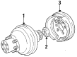 Ford E-250 Econoline Wheel Cylinder Diagram - 1C2Z-2V261-EA