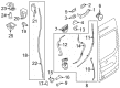 2022 Ford E-Transit Rear Door Striker Diagram - BK3Z-61264A10-A