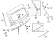 2013 Ford Escape Lift Support Diagram - CJ5Z-78406A10-B