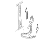 Mercury Mystique Seat Belt Diagram - F8RZ-54611B68-CAB