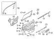 Lincoln MKT Weather Strip Diagram - AE9Z-7425860-A