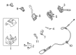 2009 Mercury Grand Marquis Shift Cable Diagram - 6W1Z-7E395-A