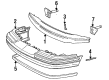 Lincoln Town Car Bumper Diagram - F5VY-17D957-A