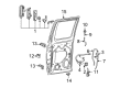 1995 Ford E-350 Econoline Club Wagon Weather Strip Diagram - F4UZ-1525324-B