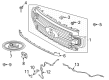 2021 Ford F-350 Super Duty Grille Diagram - LC3Z-8200-FA