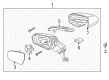 2016 Lincoln MKC Car Mirror Diagram - EJ7Z-17683-AAPTM