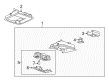 2010 Lincoln MKX Dome Light Diagram - 7L7Z-13776-EA