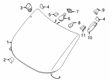 Ford Windshield Diagram - DT1Z-5403100-Y