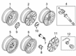 2022 Ford Explorer Wheel Cover Diagram - LB5Z-1130-E