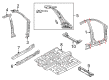 2009 Lincoln MKS Front Cross-Member Diagram - AG1Z-5410672-A