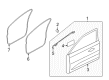 Lincoln Weather Strip Diagram - EJ7Z-7820530-A