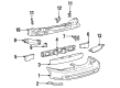 1998 Ford Mustang Bumper Diagram - F4ZZ-17D957-A