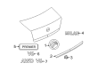 Mercury Milan Emblem Diagram - 7N7Z-5442528-A