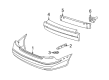 2003 Ford Taurus Bumper Diagram - 2F1Z-17K835-CA