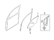 2008 Mercury Mariner Window Run Diagram - 8L8Z-7821547-B