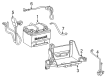 2004 Lincoln LS Battery Tray Diagram - XW4Z-10732-AA