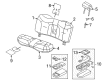 2004 Lincoln Town Car Seat Cushion Diagram - 3W1Z-54600A88-AB