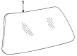 1986 Ford Bronco II Windshield Diagram - FOTZ-1003100-A