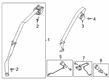 2021 Lincoln Corsair Seat Belt Diagram - LJ7Z-78611B09-AG