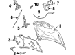 1996 Ford Taurus Lift Support Diagram - F6DZ-16C826-AB