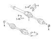 2018 Ford Escape Axle Shaft Diagram - CV6Z-3B437-A