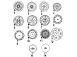 1991 Ford Escort Lug Nuts Diagram - D27Z-1012-E