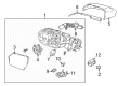 2020 Ford Expedition Car Mirror Diagram - LL1Z-17683-AA