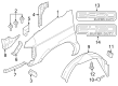 Ford E-250 Econoline Wheelhouse Diagram - 4C2Z-16102-AA