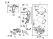 2013 Ford Escape Air Filter Box Diagram - CV6Z-9A612-A