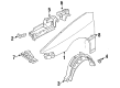 1991 Ford Escort Fender Diagram - F3CZ-16006-A