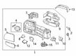 Ford F-250 Super Duty Mirror Cover Diagram - HC3Z-17D742-BAPTM