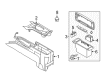 Mercury Marauder Center Console Base Diagram - 1W3Z-5404567-AAD