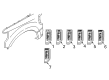 2019 Ford F-250 Super Duty Emblem Diagram - JC3Z-16720-GA