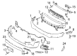 2010 Ford Expedition Bumper Diagram - CL1Z-17757-B