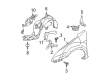 2007 Ford Fusion Fender Diagram - 6E5Z-16006-AA