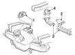 Ford Aerostar Motor And Transmission Mount Diagram - FO9Z-6A023-C