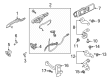 2020 Ford Police Interceptor Utility Door Lock Actuators Diagram - MB5Z-78264A27-B