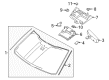 2022 Ford Escape Car Mirror Diagram - JU5Z-17700-C