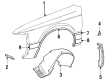 1991 Lincoln Mark VII Emblem Diagram - E4LY6342528B