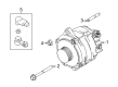 2019 Ford Police Interceptor Utility Alternator Diagram - GB5Z-10346-B