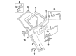 1995 Ford Aspire Liftgate Hinge Diagram - F4BZ5842900A